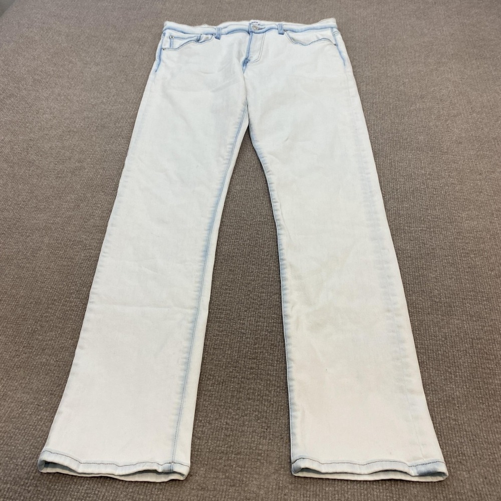 Edwin Maddox Slim Jeans Mens 32x32 Blue Light Wash Slim Straight Denim Pants